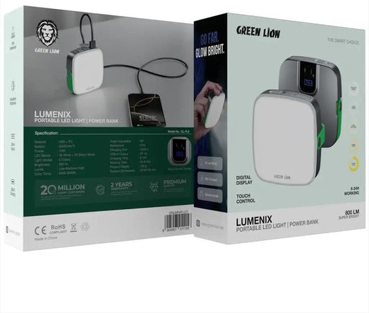 power bank with led light
