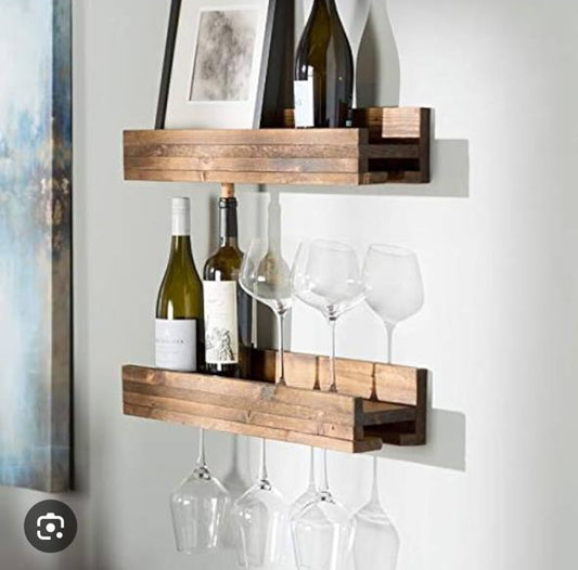 Wall-Mounted Wooden Holder