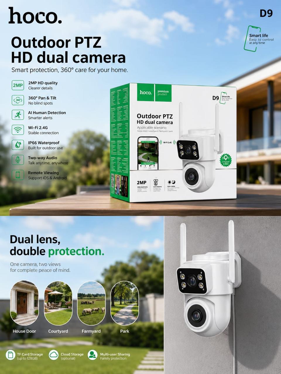 OUTDOOR PTZ HD DUAL CAMERA
