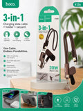 3-IN-1 CHARGING DATA CABLE +HOLDER+ LANYARD
