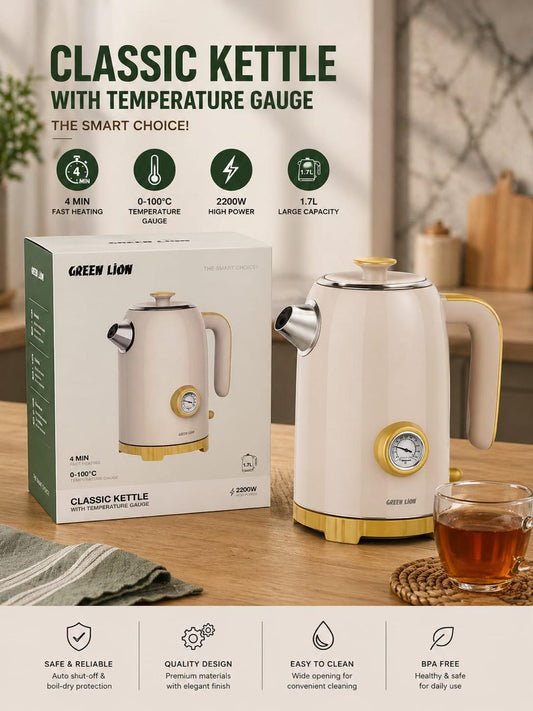 CLASSIC KETTLE WITH TEMPERATURE GAUGE