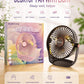 Desktop fan with light