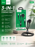 3-in1 Magnetic wireless charging cable