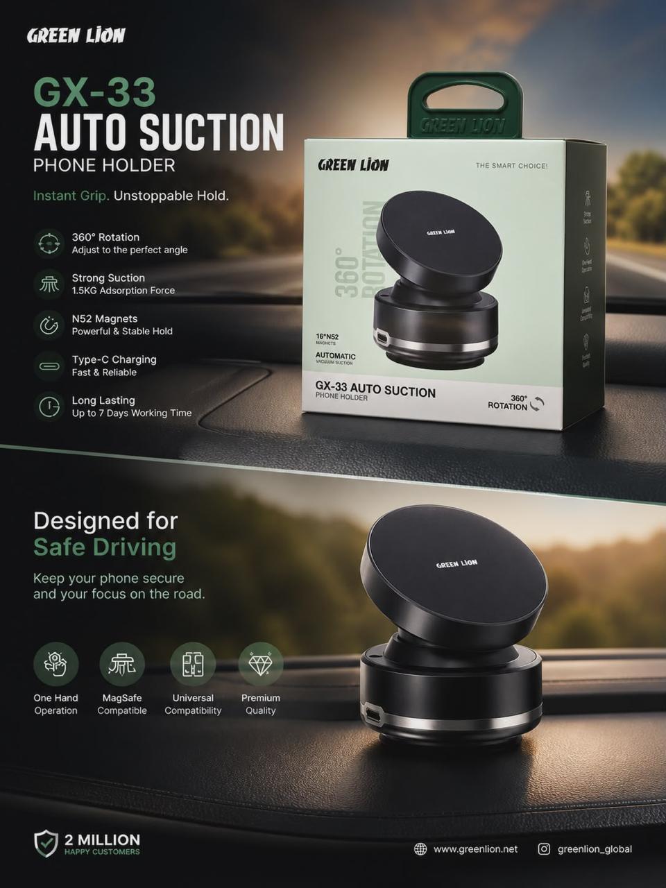 PHONE HOLDER AUTO SUCTION
