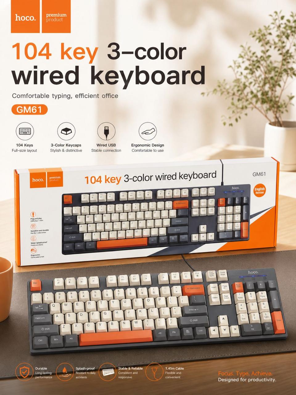 WIRED KEYBOARD 3-COLOR