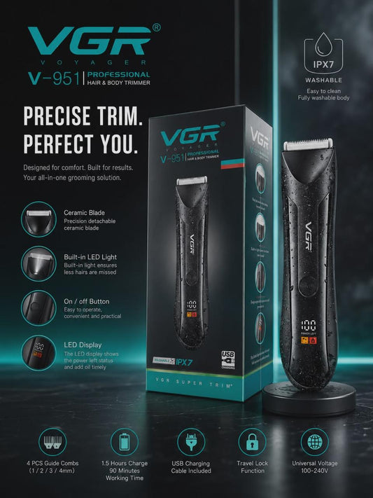 VGR PROFFESIONAL HAIR &BODY TRIMMER