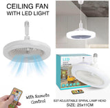 CEILING FAN WITH LED LIGHT SIZE: 25*11CM