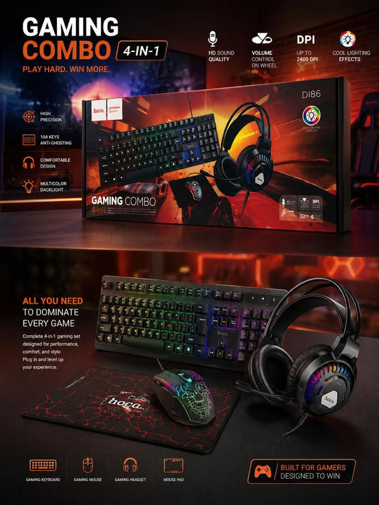 GAMING  COMBO 4-IN-1