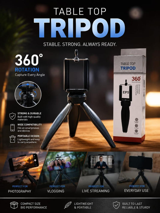 Table top Tripod 360 rotation