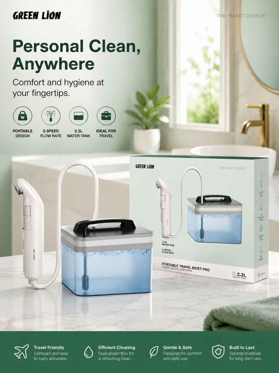 Personal clean anywhere bidet pro