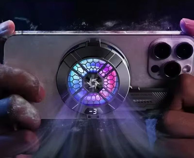 Mobile phone ice wing magnetic radiator