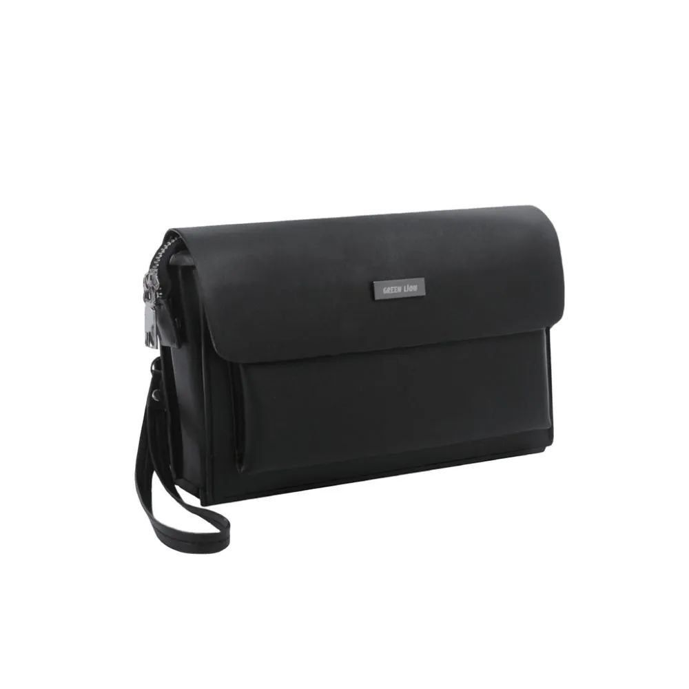Clutch bag green lion